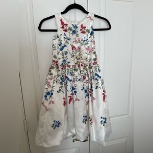 Chasing Fireflies Girls Dress with Embroidered Florals
